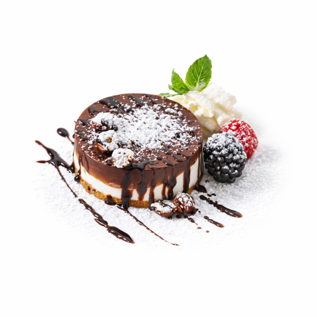 iceloveyou dessert al cioccolato con decorazione