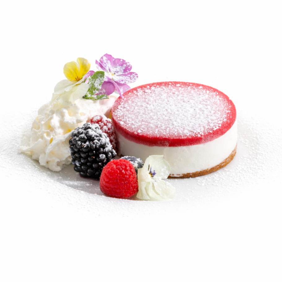 iceloveyou dessert al lampone con decorazione